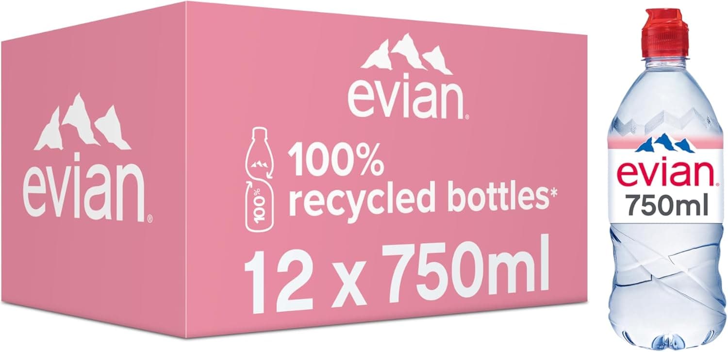 evian natural mineral water (750ml)
