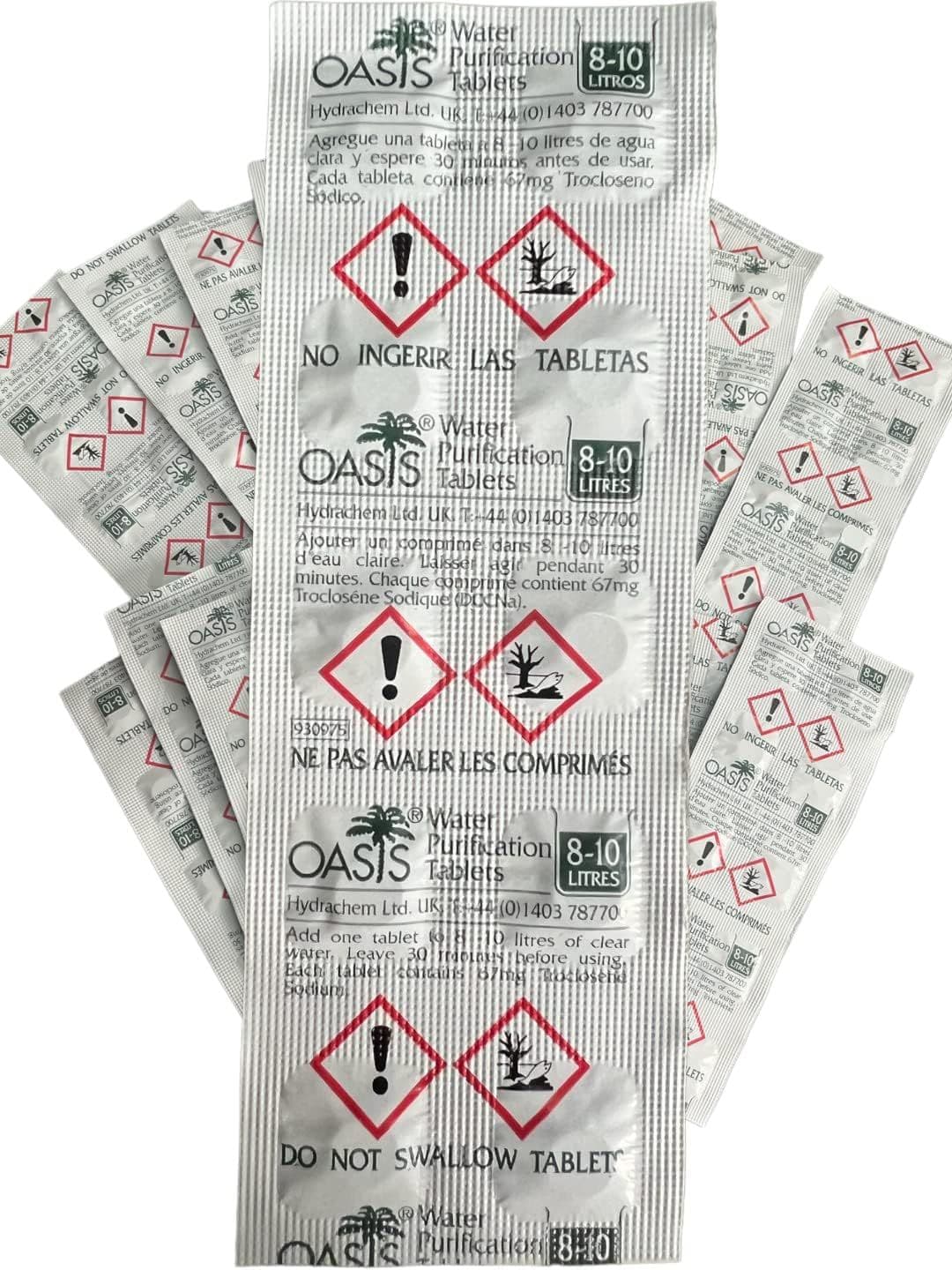 Oasis 67mg water purification tablets (200)